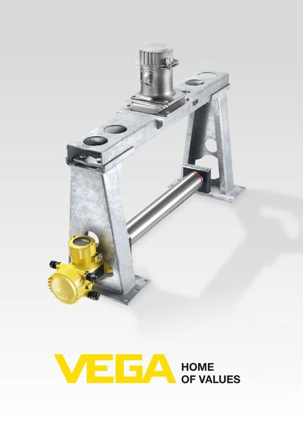 WEIGHTRAC 31 für die radiometrische Massenstrombestimmung von Feststoffen auf dem Förderband (Bild: Vega)