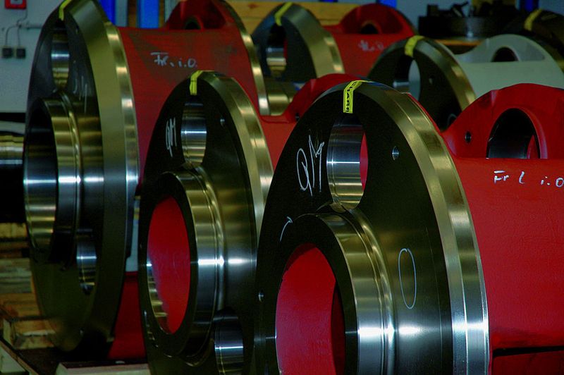 Bild 1: Die Planetenträger für Windkraftanlagen werden bei Flender mechanisch komplettbearbeitet. Bild: Sandvik Coromant (Archiv: Vogel Business Media)