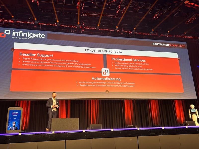 Sein erstes Infinigate Summit, denn seit Januar hat Falk Schwarzenberg die Geschäftsführung übernommen. (Bild: Vogel IT-Medien GmbH)