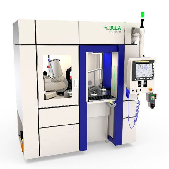 Die Bula Poligo B2 ist eine CNC-Maschine zum Polieren, Entgraten und Bürsten.(Bild:  Recomatic)
