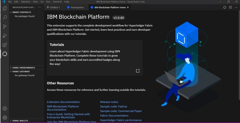 Visual Studio Code ist auch mit IBM Blockchain Platform einsetzbar.