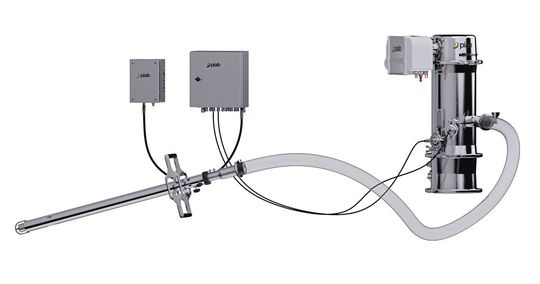 Der Vakuumförderer optimiert den Förderzyklus, vereinfacht die Bedienung und spart weitere Energie ein.(Bild:  Piab)