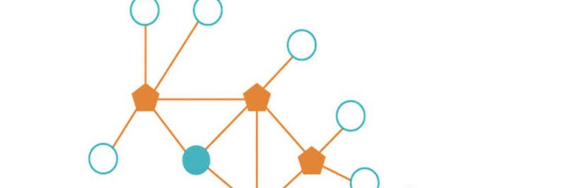 Knotentypen im Thread-Netzwerk (weiß: Endgerät, orange: Router, blau: Leader)(Bilder:  Silicon Labs)