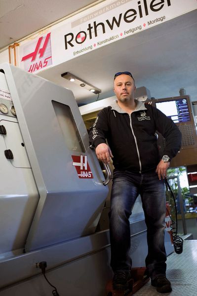 Inspiriert von den technischen Schöpfungen von American Choppers hat Dirk Rothweiler das Tochterunternehmen Bullwy-Cycles gegründet, um auf den Haas-Maschinen seine eigenen Motorräder in ähnlich auffälligen Proportionen und zu vergleichbaren Preisen zu bauen. (Bild: Haas)