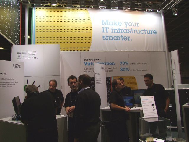 Bei Besuchern der SNW kam IBMs Messeauftritt gut kam. Besonders die Schulungen zum Highend-Speichersystem XIV stießen auf ein großes Interesse. (Archiv: Vogel Business Media)