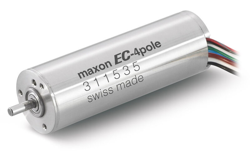 Der bürstenlose maxon EC-4pole verfügt dank eines 4-Pol-Magneten über ein hohes Leistungsvermögen. (maxon motor)