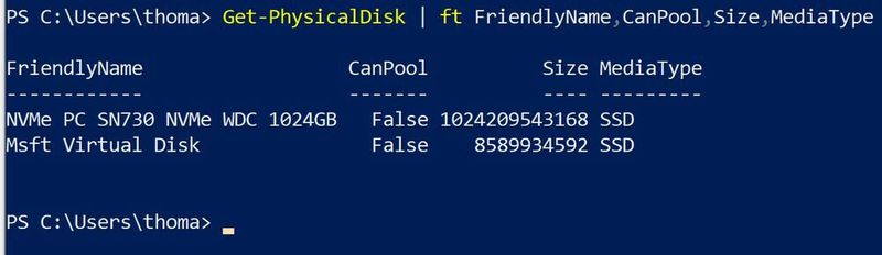 Festplattendaten in der PowerShell steuern. (Joos/Microsoft (Screenshot))