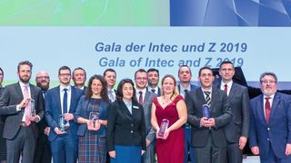 Die Gewinner des Intec-Preises 2019 wurden während der Messegala der Intec und Z 2019 in der Kongresshalle am Zoo Leipzig verkündet. (Leipziger Messe/Tom Schulze)