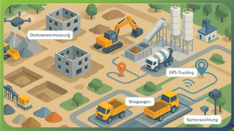 Zirkularität auf der Baustelle ist heute vor allem eine Frage von Transparenz, Steuerung und Datenverfügbarkeit.(Bild:  Ecoflows)