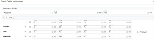 Der Einwegpalettenkonfigurator von PackLogX.(Quelle:  PackLogX GmbH)