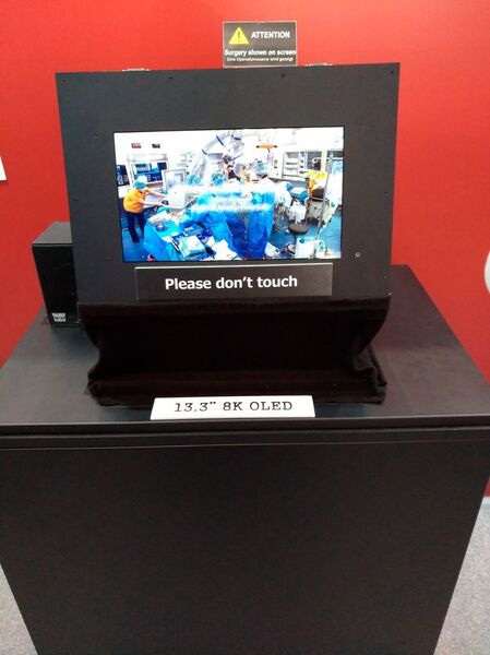 Dieser OLED-Monitor hat eine Auflösung von 8k. (Robert Horn)