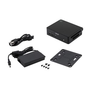 Zum Lieferumfang des kompakten Rechners gehört neben dem externen Netzteil mit 120 oder 150 Watt auch ein VESA-Montage-Kit.(Bild:  Asus)