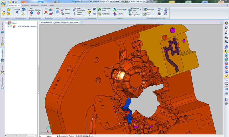 Work-X-Plore 3D, der schnelle 3D-Viewer zur direkten Darstellung, Analyse und gemeinsamen Bearbeitung von 3D-CAD-Daten, wird bei Heck+Becker in mehreren Abteilungen von der Auftragsbearbeitung bis zur Montage eingesetzt. (Bild: Heck+Becker/Work-NC)