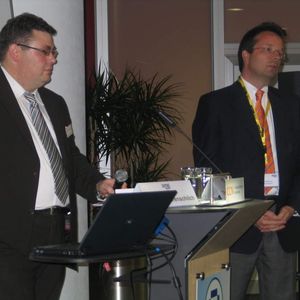 Sie hatten den Aufwand für die Datenerfassung in ihrem Projekt unterschätzt, räumten Frank Scherenschlich (links) und Thomas Hesse ein.