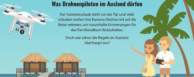 Auch für private Film- und Fotoaufnahmen werden Flugdrohnen wie beispielsweise Quadcopter immer beliebter. Doch wer seine private Drohne mit in den Urlaub nehmen möchte, sollte sich erst gründlich über die Regelungen im Urlaubsland informieren - sonst können sogar lange Haftstrafen drohen. Auch für private Film- und Fotoaufnahmen werden Flugdrohnen wie beispielsweise Quadcopter immer beliebter. Doch wer seine private Drohne mit in den Urlaub nehmen möchte, sollte sich erst gründlich über die Regelungen im Urlaubsland informieren - sonst können sogar lange Haftstrafen drohen.