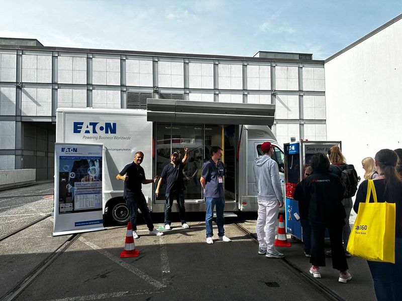 Das EATON Team hat immer mitgezählt, wie oft ich an ihnen vorbei gerannt bin. (Bild: Vogel IT-Medien)
