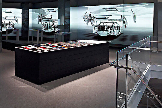 In der Audi City wechseln sich haptische Eindrücke und Animationen ab. (Foto: Audi)