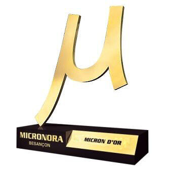 Le micron d'or une récompense prestigieuse délivrée dans le cadre de Micronora 2012. (Image: Micronora)