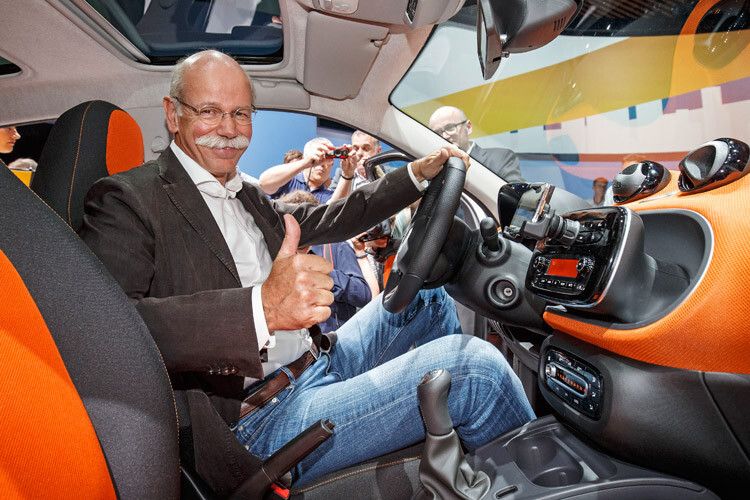 Konzernchef Dieter Zetsche kam persönlich vorbei. (Foto: Daimler)
