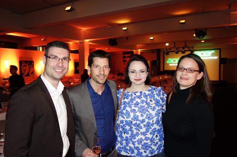 Das Tech Data Team (v. l.) Robert Schumacher, Marcel Delmer, Anja Scholz und Barbara Tschakert . (Bild: IT-BUSINESS)