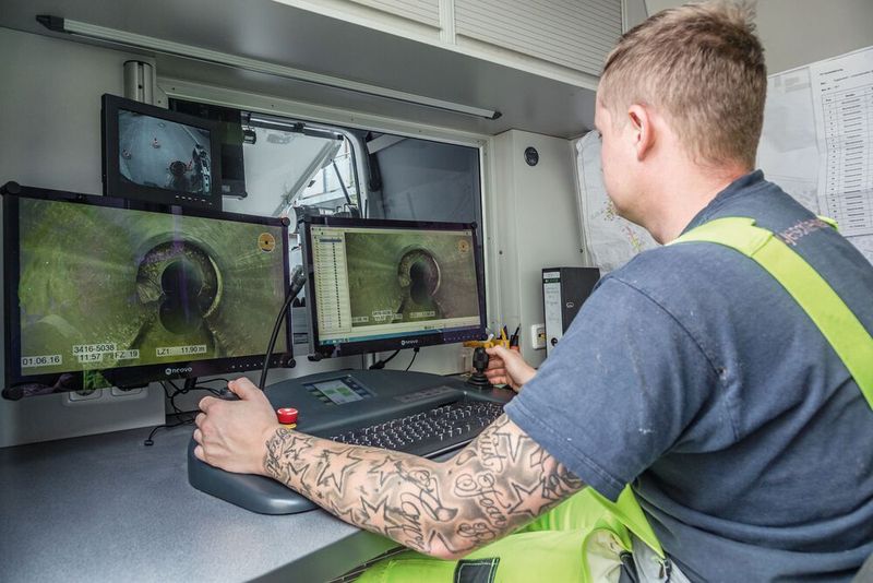 Befahren eines Kanals mit einer HD-Kamera (Bild: Jeschke)