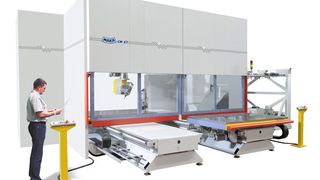 Bild 1: CNC-Bearbeitungszentrum CM 27t für die Hochgeschwindigkeitsbearbeitung von Aluminium-Bauteilen. Bild: Maka (Archiv: Vogel Business Media)