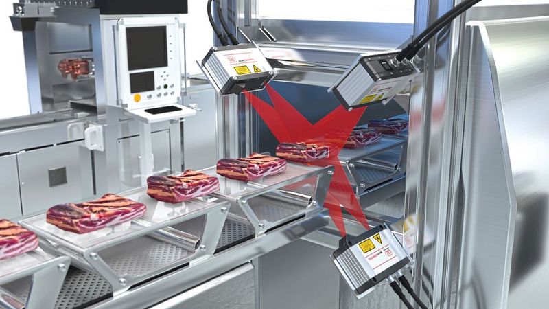 In der Lebensmittelindustrie lassen sich Profile von Lebensmitteln vermessen und auswerten. (Bild: Micro-Epsilon Messtechnik)