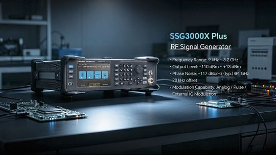 Siglent stellt die HF-Signalgeneratoren der Serie SSG3000X Plus vor.(Bild:  Siglent)