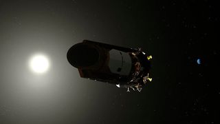 Dem Weltraumteleskop Kepler ist nach 9 Jahren im All der Treibstoff ausgegangen. Im Laufe seiner Mission hat es über 500.000 Sterne untersucht. Der Nachfolger TESS ist bereits im April gestartet. (Bild: eine Konzeptstudie des Teleskops) (NASA)