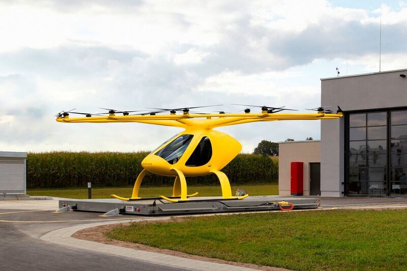 Auch Boeing, Airbus, Uber und Autobauer wie Volkswagen und Porsche kündigten an, Fluggeräte für den Stadtverkehr zu entwickeln.  (Volocopter)