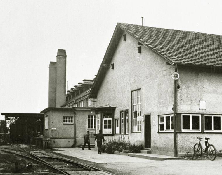 Das erste Fabrikgebäude der Zahnradfabrik aus dem Jahr 1919. (Bild: ZF Friedrichshafen)