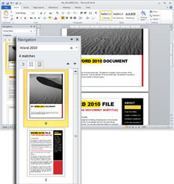 Word 2010 kann nun ebenfalls eine Navigationsleiste vorweisen, die man beispielsweise aus PDF-Dokumenten kennt. (Archiv: Vogel Business Media)