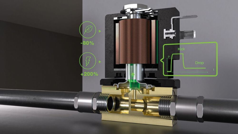 Valves with up to 80 percent less energy consumption