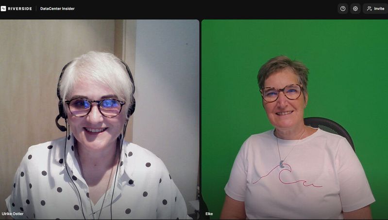 Elke Witmer-Gossner (rechts), Chefredakteurin CloudComputing-Insider, befragt DataCenter-Insider-Chefredakteurin Ulrike Ostler. 