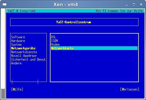 Abbildung 2: Auch das ist SLES – Die Verwaltung mit Yast passiert teilweise auch in einer Blockgraphik (Archiv: Vogel Business Media)