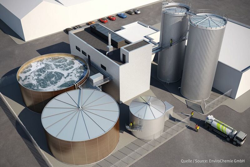 Nachhaltige Abwassertechnik: Ein Fruchtsafthersteller erzeugt Biogas aus Produktionsabwasser.  (Enviro Chemie)