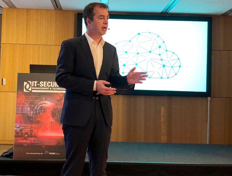 Endspurt auf der IT-SECURITY Management & Technology Conference 2019 in Darmstadt mit Roger Halbheer und seiner Keynote über „die Rolle der Cloud in der modernen Cybersecurity“. (Vogel IT-Akademie)