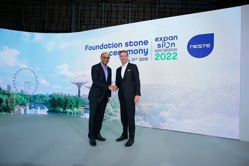The Singapore expansion will extend Neste’s renewable product overall capacity in Singapore by up to 1.3 million tonnes per annum. (Neste)