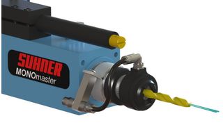 Im Bild die neu entwickelte Suhner-Pinolbohreinheit mit Innenkühlung. (Bild: Otto Suhner AG)