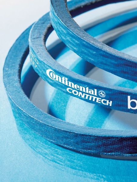 Von der Contitech Power Transmission Group: Antriebsriemen aus der Blue-Concept-Familie, die umweltfreundlich ohne Russ produziert werden.  (Bild: Contitech)