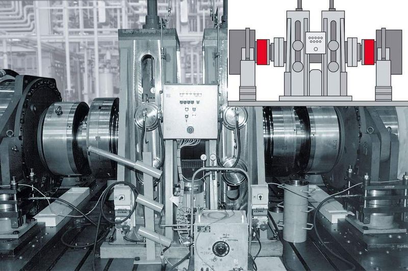2 Schrumpfscheiben eingesetzt im Antrieb eines Prüfstandes. (Archiv: Vogel Business Media)