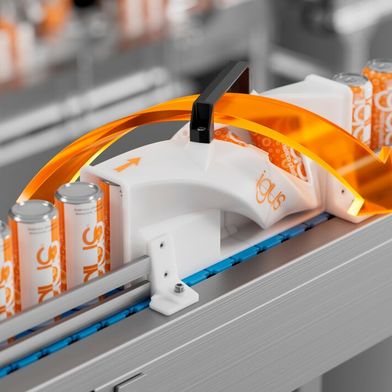 Was man hier sieht, bringt der Verpackungsindustrie sowohl Zeit- als auch Kostenvorteile. Es handelt sich um einen sehr robusten Produktwender aus Hochleistungs-Kunststoff, den Igus additiv fertigen kann. Er stelle herkömmliche Systeme gleich mehrfach in den Schatten ... (Bild: Igus)