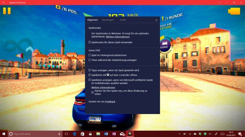 Der Gaming-Mode bringt vor allem auf schwächeren Rechnern ein paar wertvolle Frames pro Sekunde. (Vogel IT-Medien)