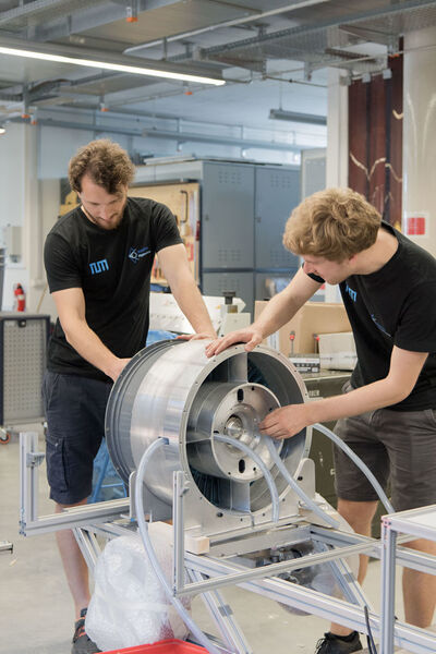 Das WARR Hyperloop Team wurde von der TU München und dem Bund der Freunde der Technischen Universität München e.V. finanziell unterstützt. (Andreas Heddergott / TU Muenchen)