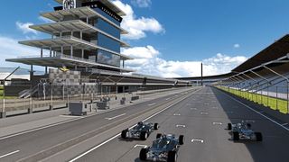 Ansys hat den Indianapolis Motor Speedway, die Fahrzeuge und die Sensormodelle modelliert und in die Simulation integriert. (Ansys)