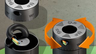 Mit dem CRM lassen sich auf engstem Raum Drehbewegungen bis 360 Grad realisieren. (Igus)