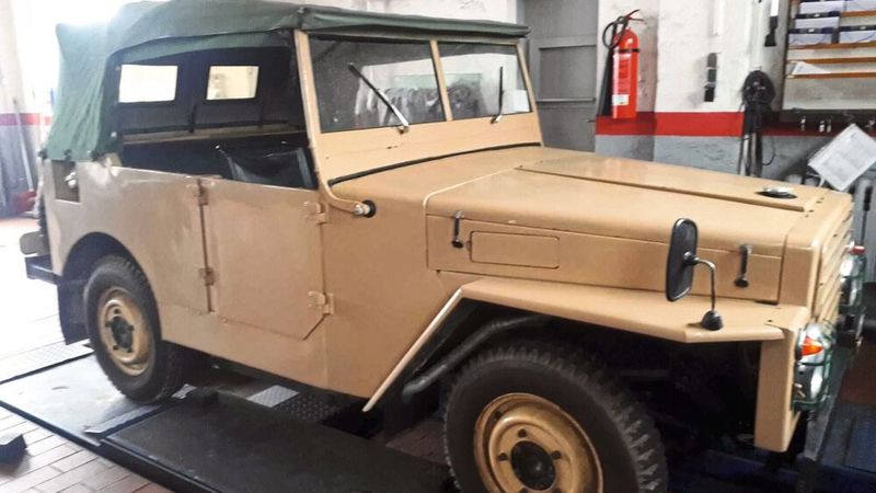 Rarer Geländewagen IFA P2M, der von 1954 bis 1958 gebaut wurde (insgesamt 2.066 Fahrzeuge). Sie kamen bei der Polizei, dem Militär und der Feuerwehr zum Einsatz.  (Bild: Hubert Rein )