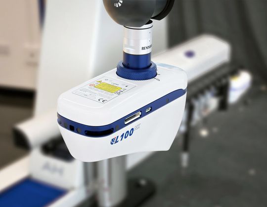 The accuracy of the LK Metrology L100NX line laser scanner has been improved by one third.(Source:  LK Metrology)