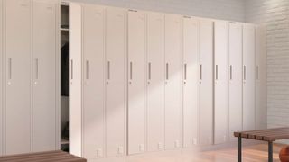 Der SFS3, ein Spind für persönliche Gegenstände, stellt seinen Nutzern gleich drei Fächer zur Verfügung. (Bild: Topregal)