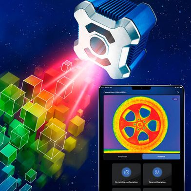 Extrem zuverlässig: Die 3D-Smart-Kamera bietet eine Genauigkeit von ±5 mm in industriellen Umgebungen. (Bild: Contrinex)